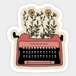 Write Your Own Story - The Typewriter Sticker